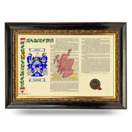 Swanland Armorial Landscape Framed - Heirloom