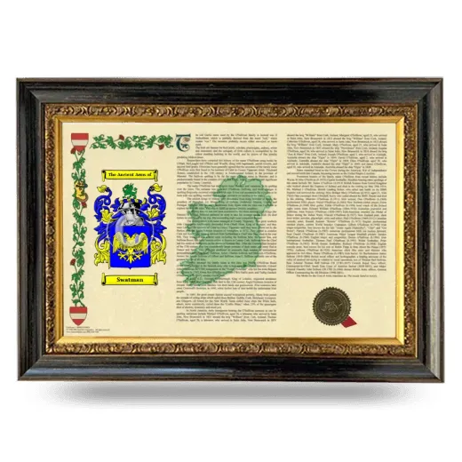 Swatman Armorial Landscape Framed - Heirloom