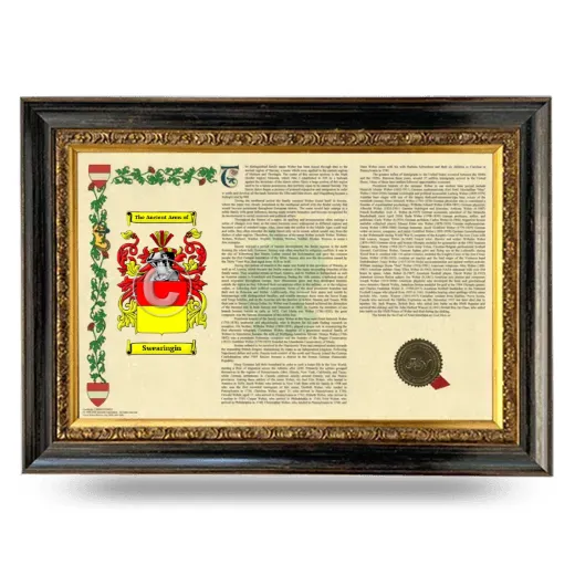 Swearingin Armorial Landscape Framed - Heirloom