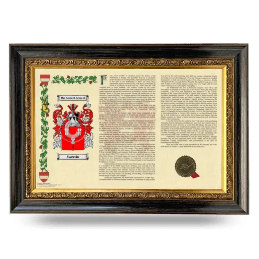 Sweetin Armorial Landscape Framed - Heirloom
