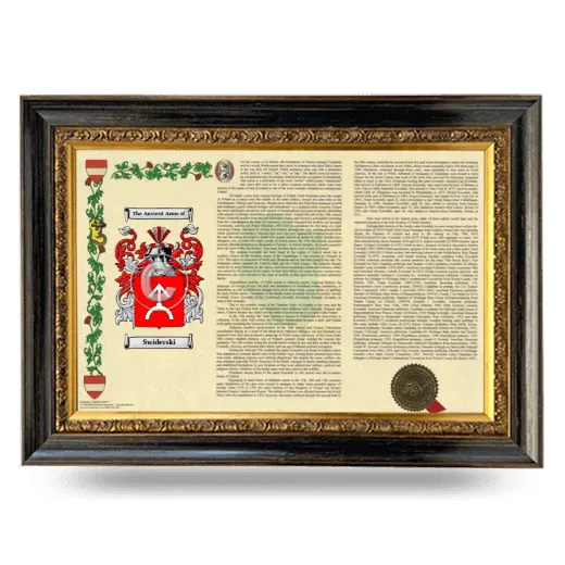 Swiderski Armorial Landscape Framed - Heirloom