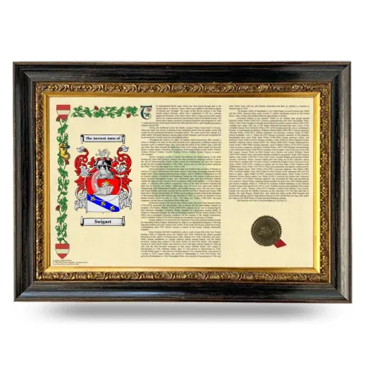 Swigart Armorial Landscape Framed - Heirloom