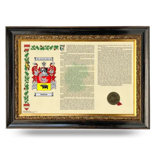 Switzer Armorial Landscape Framed - Heirloom