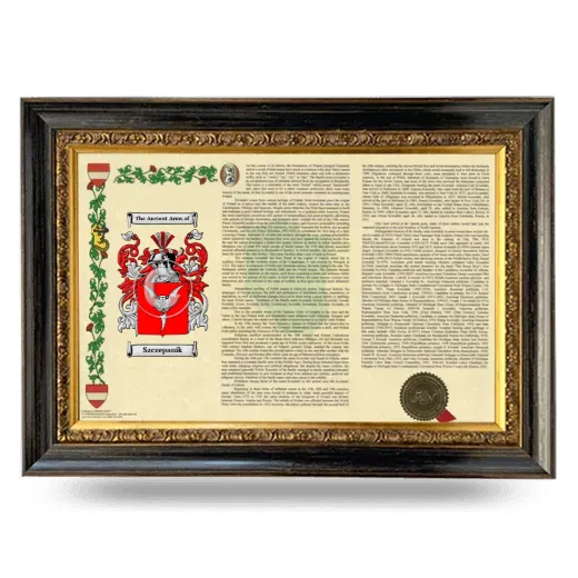 Szczepanik Armorial Landscape Framed - Heirloom