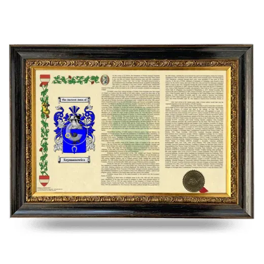Szymanowicz Armorial Landscape Framed - Heirloom