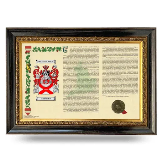 Taillboise Armorial Landscape Framed - Heirloom