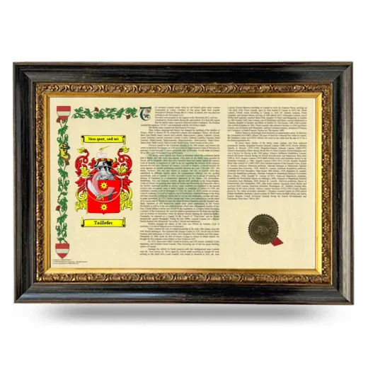 Taillefer Armorial Landscape Framed - Heirloom