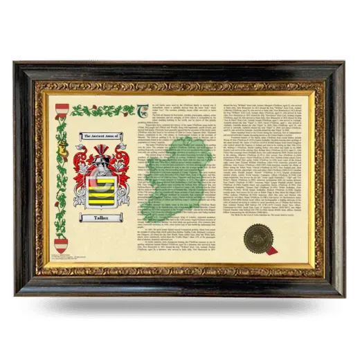 Tallan Armorial Landscape Framed - Heirloom