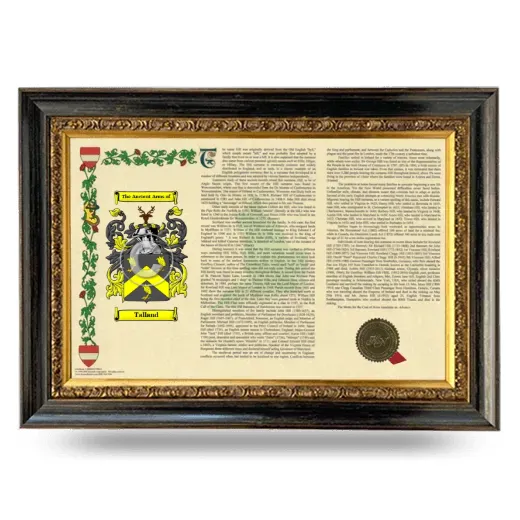 Talland Armorial Landscape Framed - Heirloom