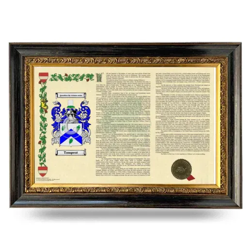 Tampent Armorial Landscape Framed - Heirloom