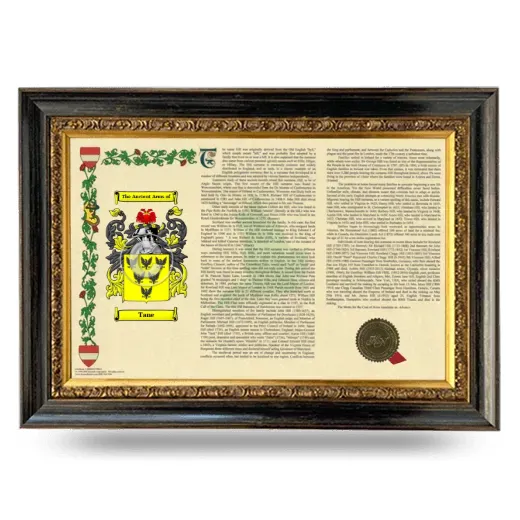 Tane Armorial Landscape Framed - Heirloom