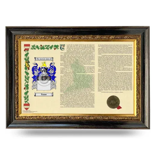 Tanor Armorial Landscape Framed - Heirloom