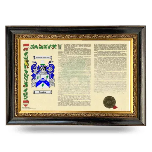Tapling Armorial Landscape Framed - Heirloom