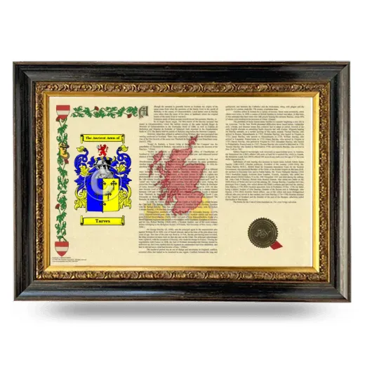 Tarves Armorial Landscape Framed - Heirloom