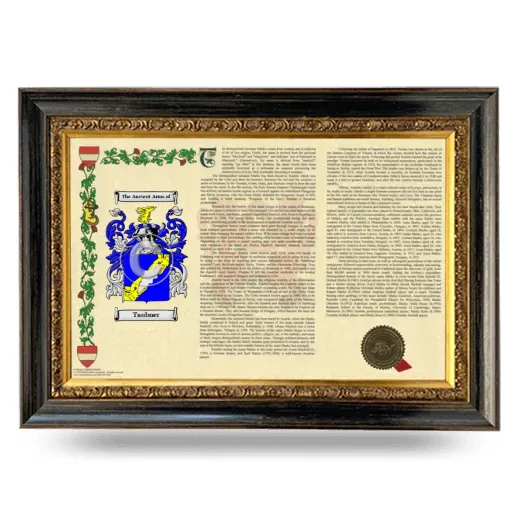 Taubner Armorial Landscape Framed - Heirloom