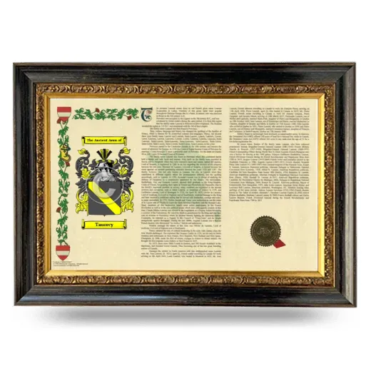 Taurecy Armorial Landscape Framed - Heirloom