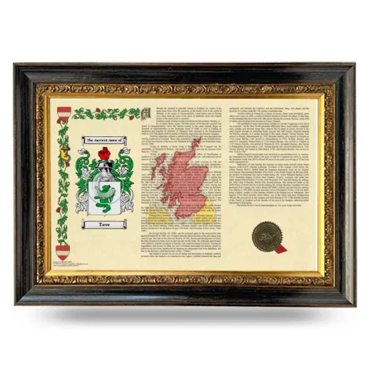 Tave Armorial Landscape Framed - Heirloom