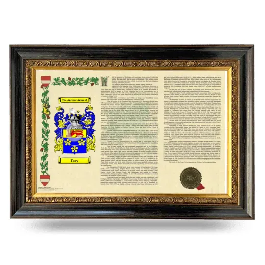 Tavy Armorial Landscape Framed - Heirloom