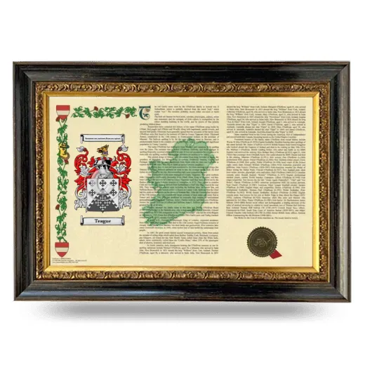 Teague Armorial Landscape Framed - Heirloom