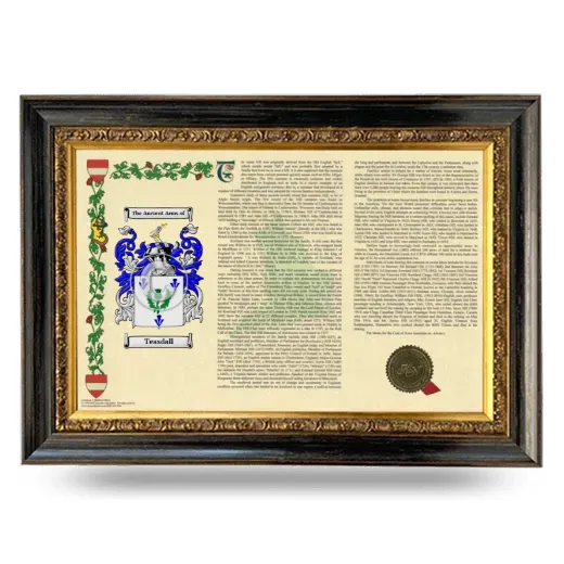 Teasdall Armorial Landscape Framed - Heirloom