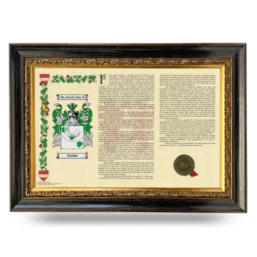 Techel Armorial Landscape Framed - Heirloom