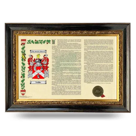 Tedder Armorial Landscape Framed - Heirloom