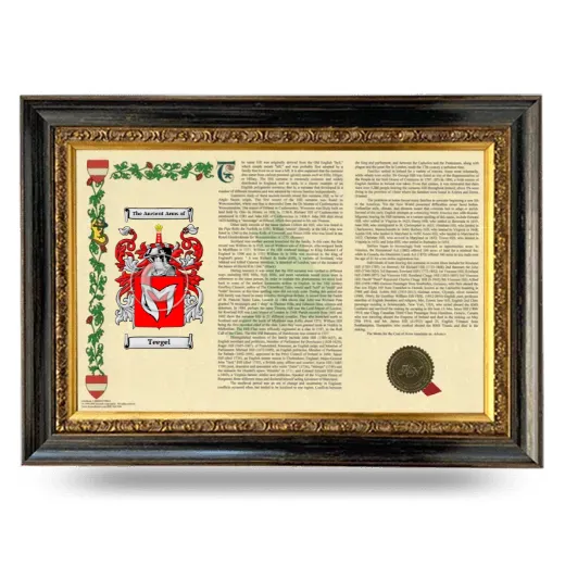 Teegel Armorial Landscape Framed - Heirloom