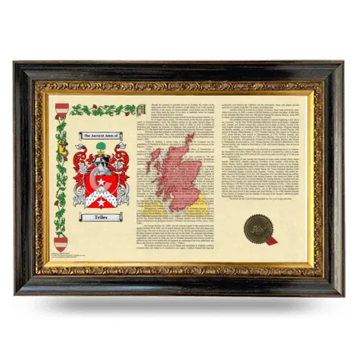Telles Armorial Landscape Framed - Heirloom