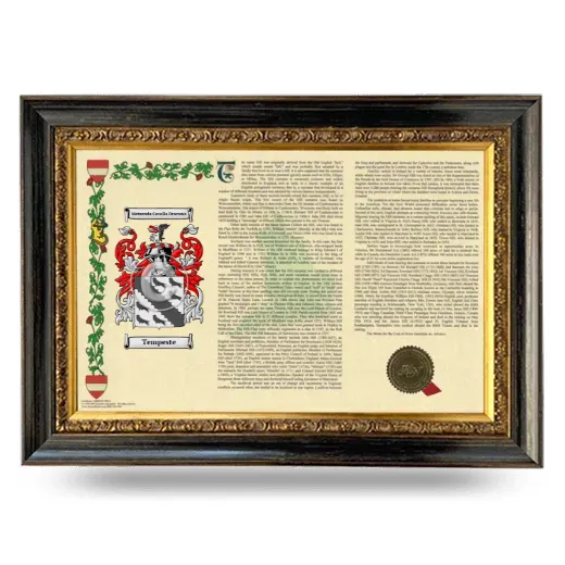 Tempeste Armorial Landscape Framed - Heirloom