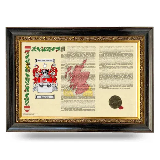 Tenende Armorial Landscape Framed - Heirloom