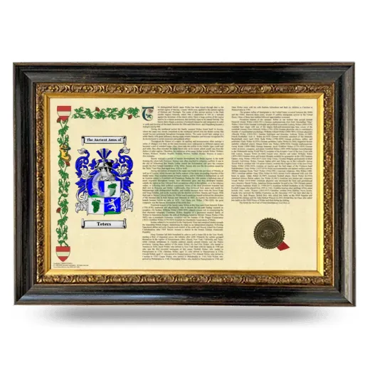 Teters Armorial Landscape Framed - Heirloom