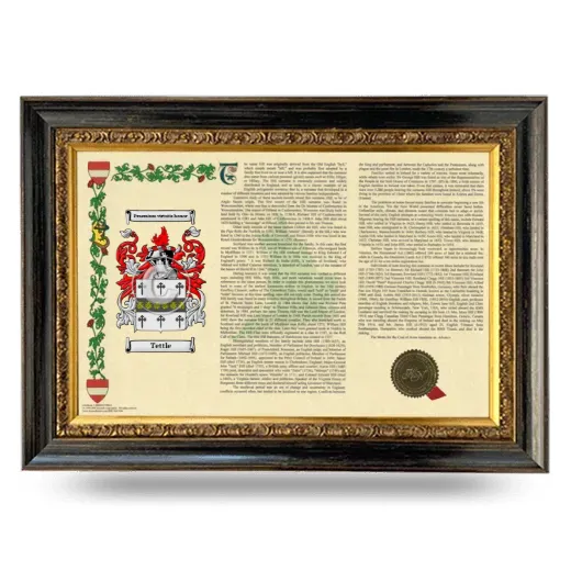 Tettle Armorial Landscape Framed - Heirloom
