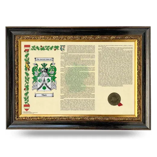 Thair Armorial Landscape Framed - Heirloom