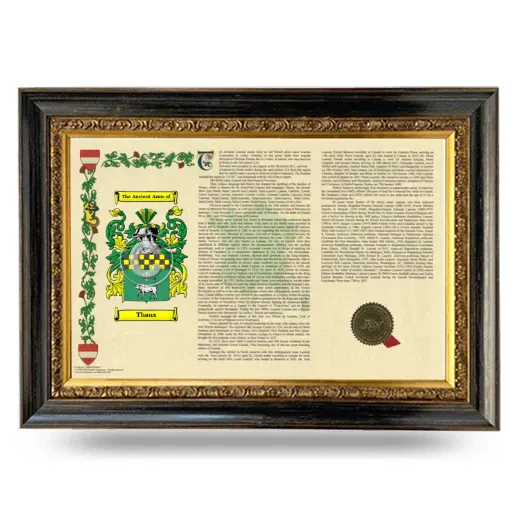 Thaux Armorial Landscape Framed - Heirloom