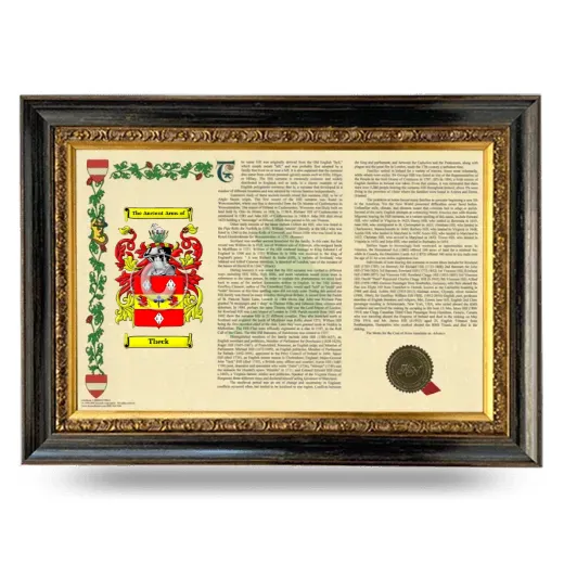 Theck Armorial Landscape Framed - Heirloom