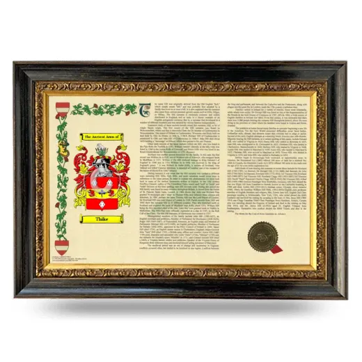 Thike Armorial Landscape Framed - Heirloom