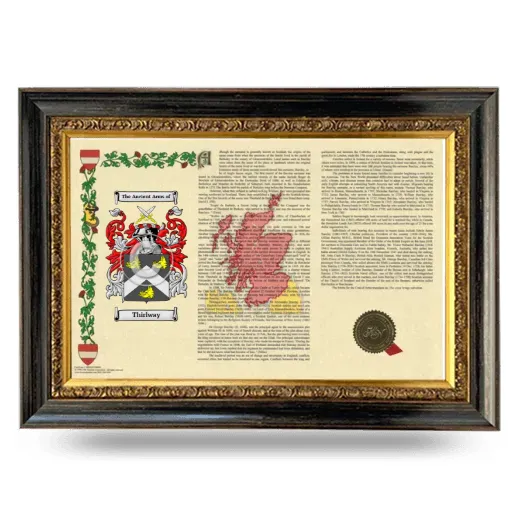 Thirlway Armorial Landscape Framed - Heirloom