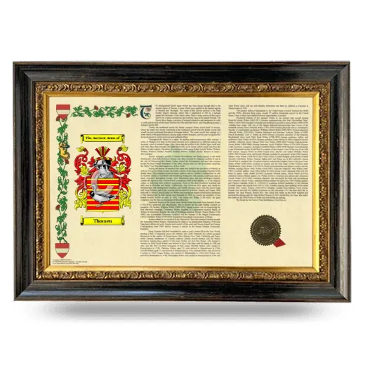 Thomen Armorial Landscape Framed - Heirloom