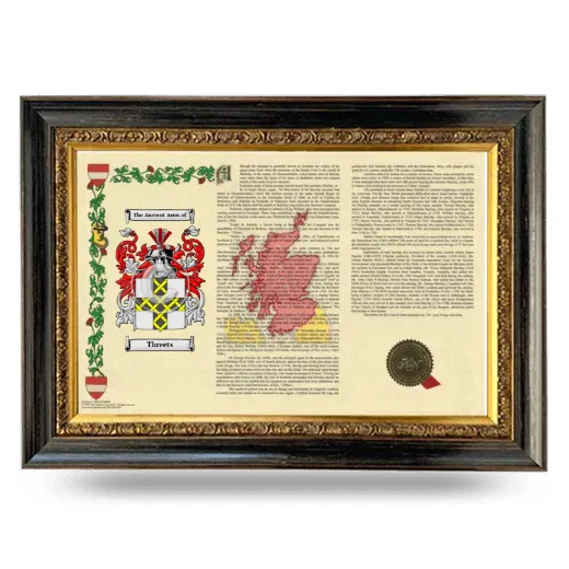 Threets Armorial Landscape Framed - Heirloom
