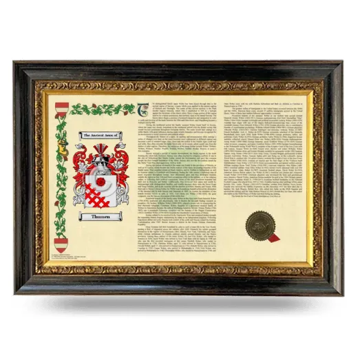 Thumen Armorial Landscape Framed - Heirloom