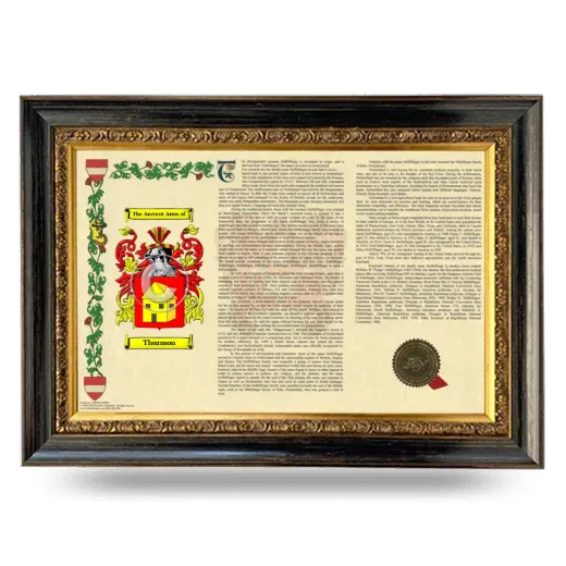 Thurmon Armorial Landscape Framed - Heirloom