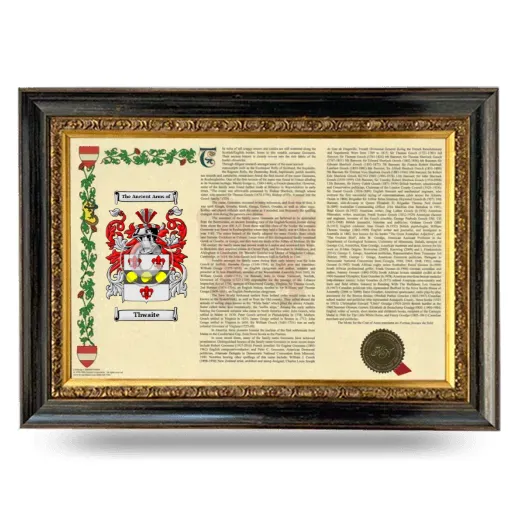 Thwaite Armorial Landscape Framed - Heirloom