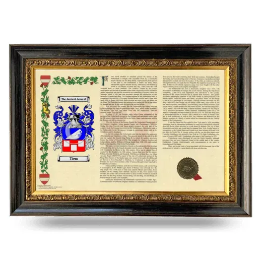 Tiem Armorial Landscape Framed - Heirloom