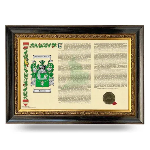 Tiessen Armorial Landscape Framed - Heirloom