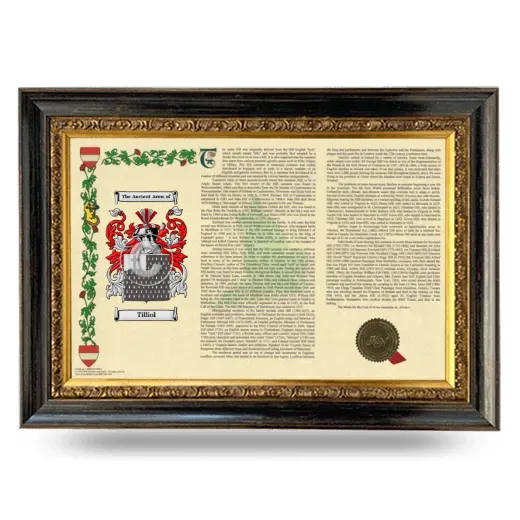 Tilliol Armorial Landscape Framed - Heirloom