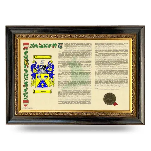 Timme Armorial Landscape Framed - Heirloom