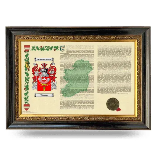 Timony Armorial Landscape Framed - Heirloom