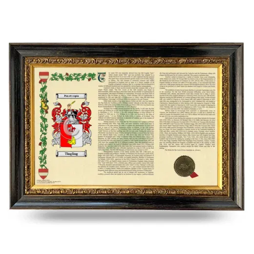 Tingling Armorial Landscape Framed - Heirloom