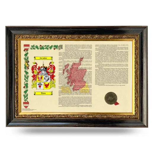 Tires Armorial Landscape Framed - Heirloom