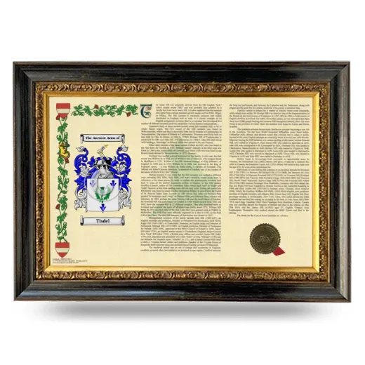 Tisdel Armorial Landscape Framed - Heirloom
